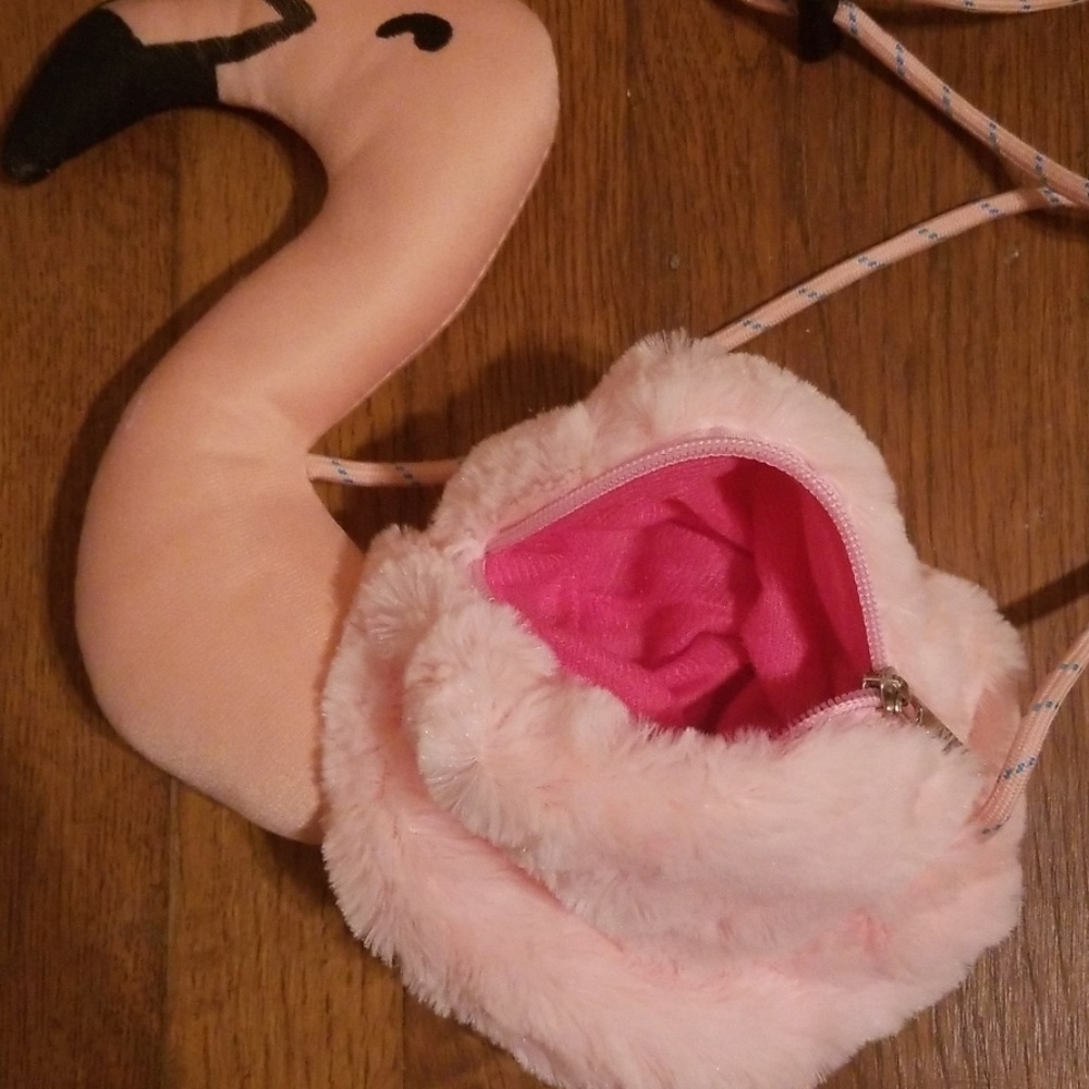 RELISTED Flamingo pom pom purse - Picture 2 of 8